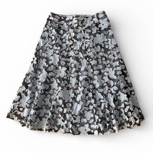 Peck & Peck Skirt Floral Appliqué Lacey Festival Y2K size small